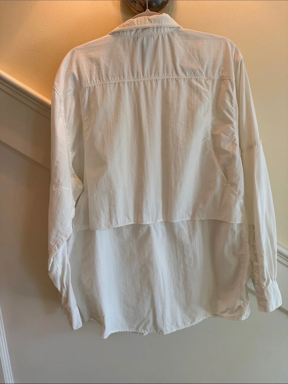 The North Face Men's White Lightweight Button-Front Shirt